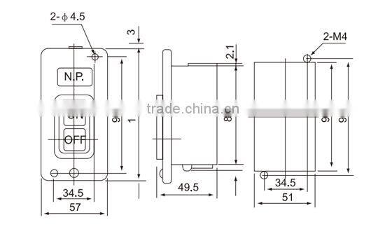 CNTD Good CBSN Series Power Push Botton Switch (Control Box,Electrical Switch Box) CBSY-315/330