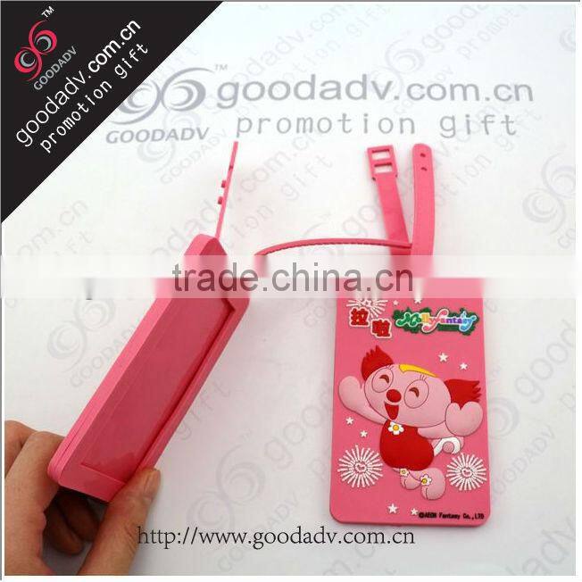 2014 hot-selling Customized soft pvc luggage tag for traveling items