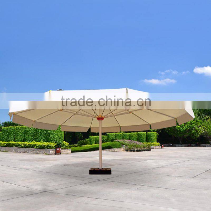 Large Windproof Green Red Beige Round Square Bali Tilt Mechanism Customized Outdoor Patio Garden Beach Umbrella with Marble Base