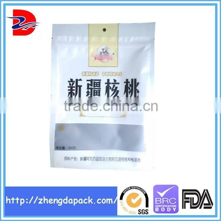 matte printed laminated snack dried food packaging plastic bag