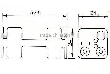 4 x AAA Size Cell (UM-4*4) Black Plastic Battery Holder Box 3V Case With Wire Lead