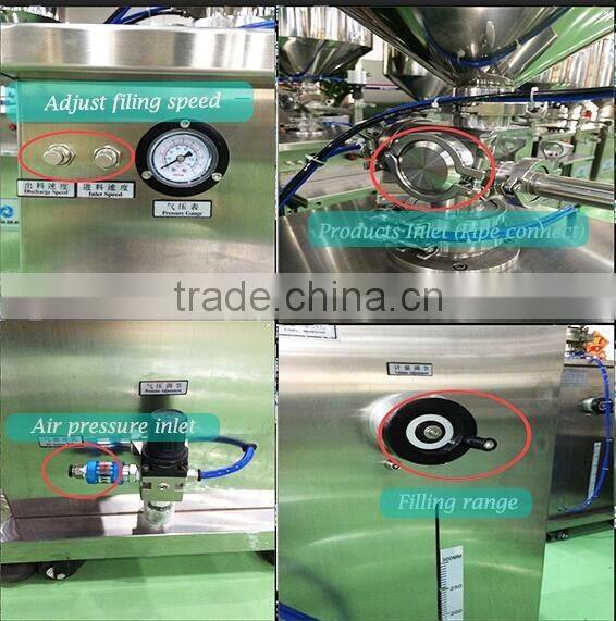 Guangzhou Shangyu new product high viscosity pneumatic cosmetic 5-5000ml volume jar cream filling machine
