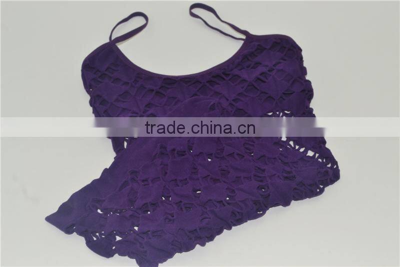 Sexy lingerie cami crop top young girl underwear tank top