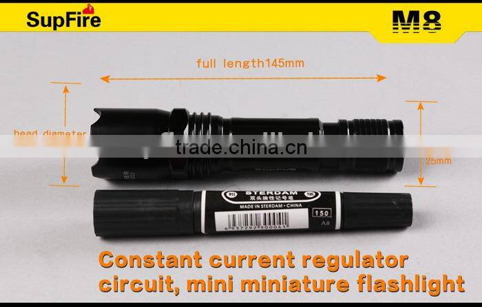 USA imported CREE Q5 LED portable convenient rechargeable emergency flashlight