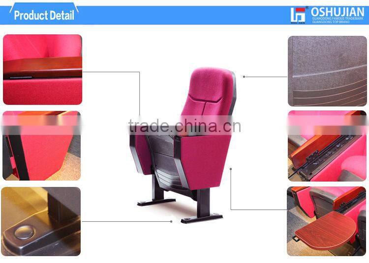 hot auditorium chair with writing pad