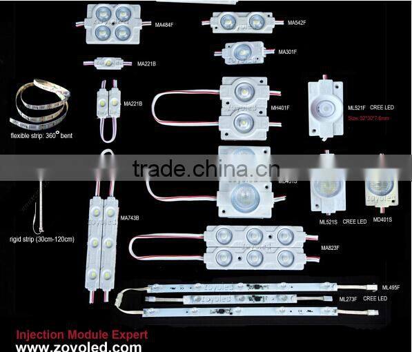high power good price Samsung 3030 LED module 1chip with lens injection