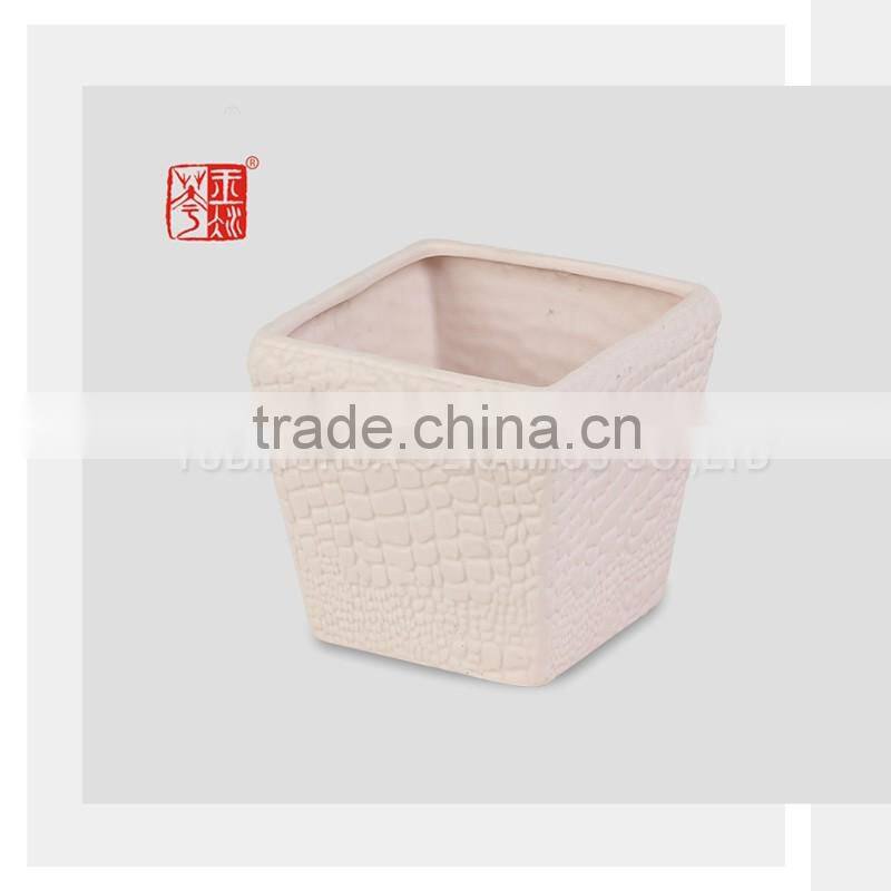 2015 Hot Colorful Ceramic Square Flower Pot