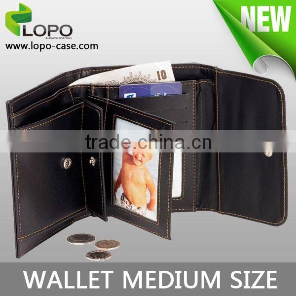2016 Newest Style Sublimation photo printing PU Leather Wallet With Large Size for man woman