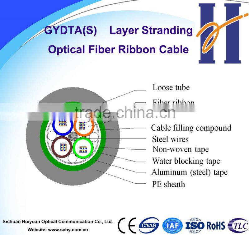 GYDTA(S) Layer Stranding Optical Fiber Ribbon Cable