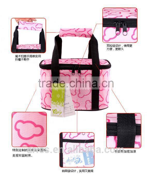 Insulated School Travel Lunch Bag Cooler Box,ice bag