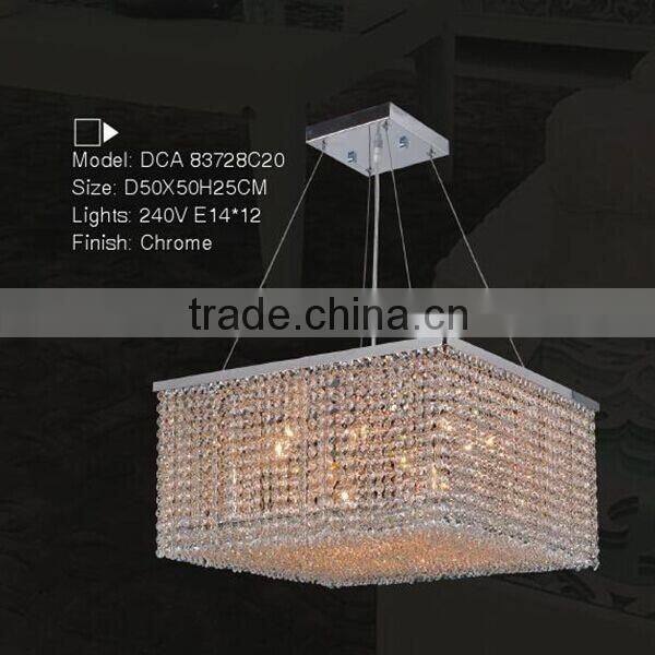 2016 home decoration chandelier crystal pendant with Energy Saving