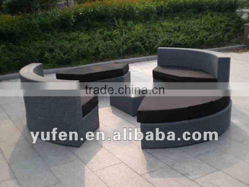 cast aluminum rattan box for cushion