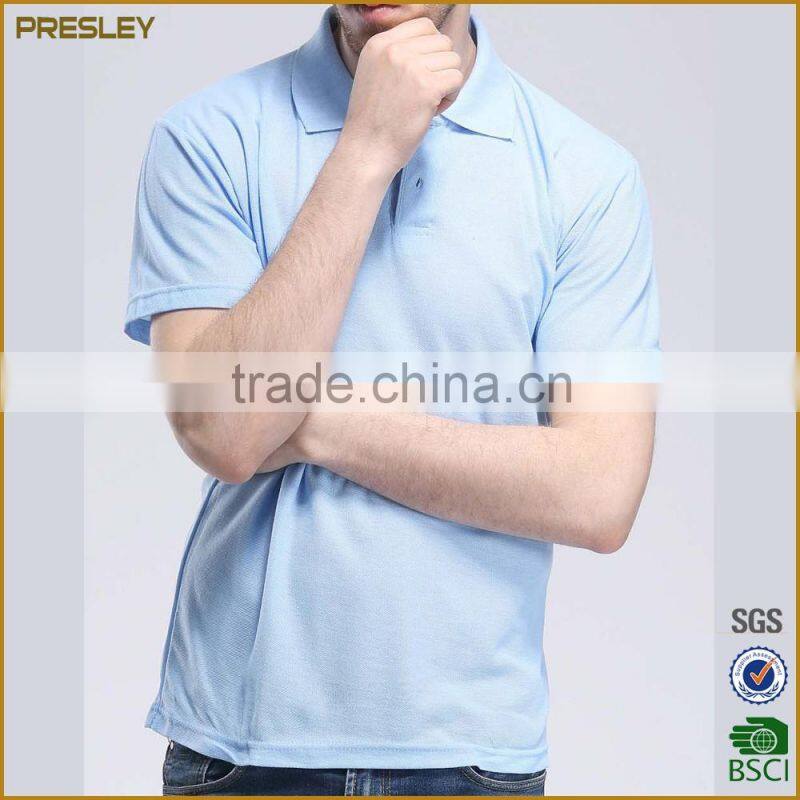 New design cheap yellow solid color polo t shirts factory 100%polyester men