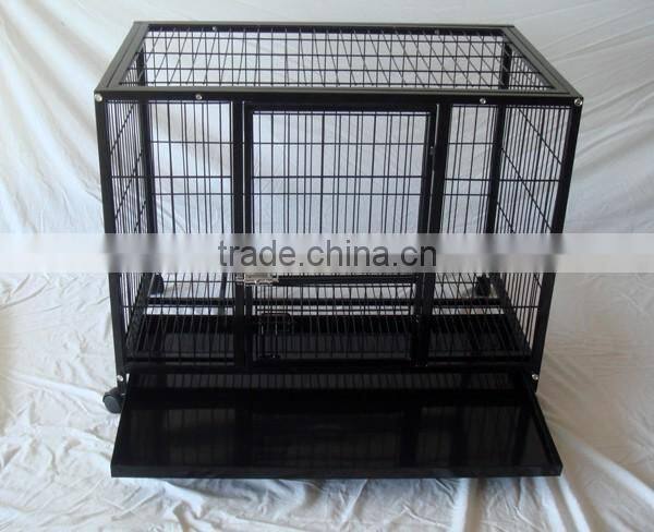 Heavy Duty Wire Pet Cage with Wheels