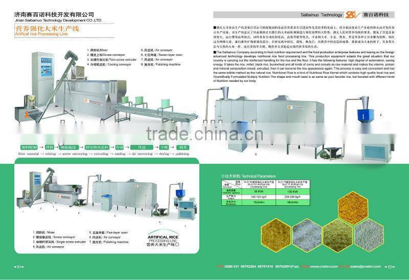 Automatic Thin and long Nutritional Artificial Rice Production Line