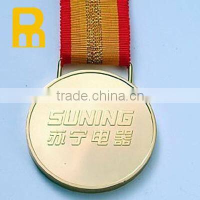 2015 new coming metal sports medals with ribbon
