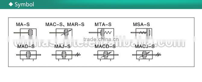 MA MIini Stainless Steel Long Stroke Pneumatic Air Cylinder Pneumatic Parts