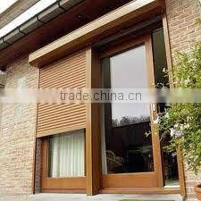 Automatic rolling shutter with pvc window