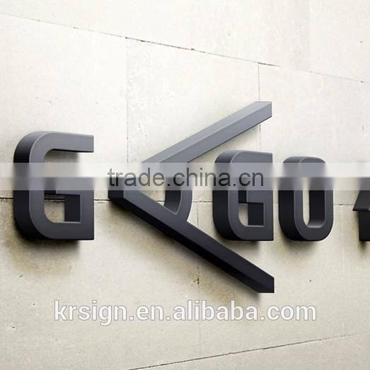 Custom LED backlit signage stainless outdoor sign board material