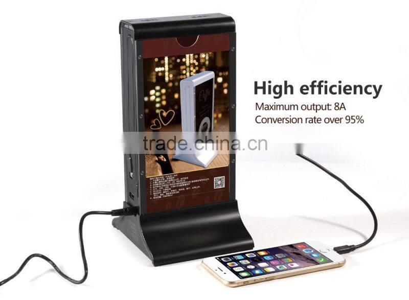 2016 Latest Portable Power Bank ,Mobile Power Bank 20800mah,Menu Holder Restaurant Power Bank Charger