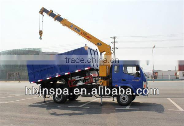 tipper truck with crane ,dump crane truck for sale