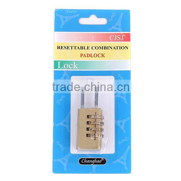 2015 Hot Sale 60MM Security Brass Padlock 4 digital combination locks