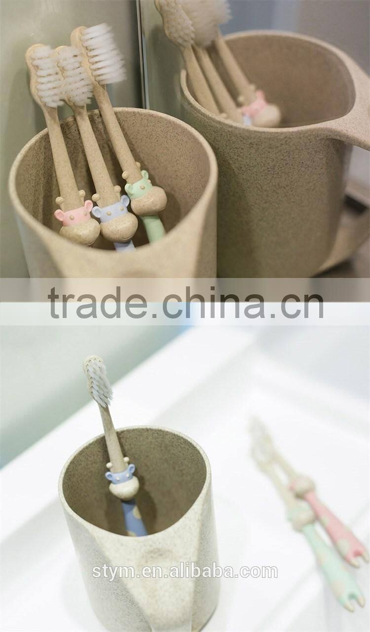 Wheat Straw Non-toxic Wholesale Kid toothbrush Child toothbrush Baby toothbrush