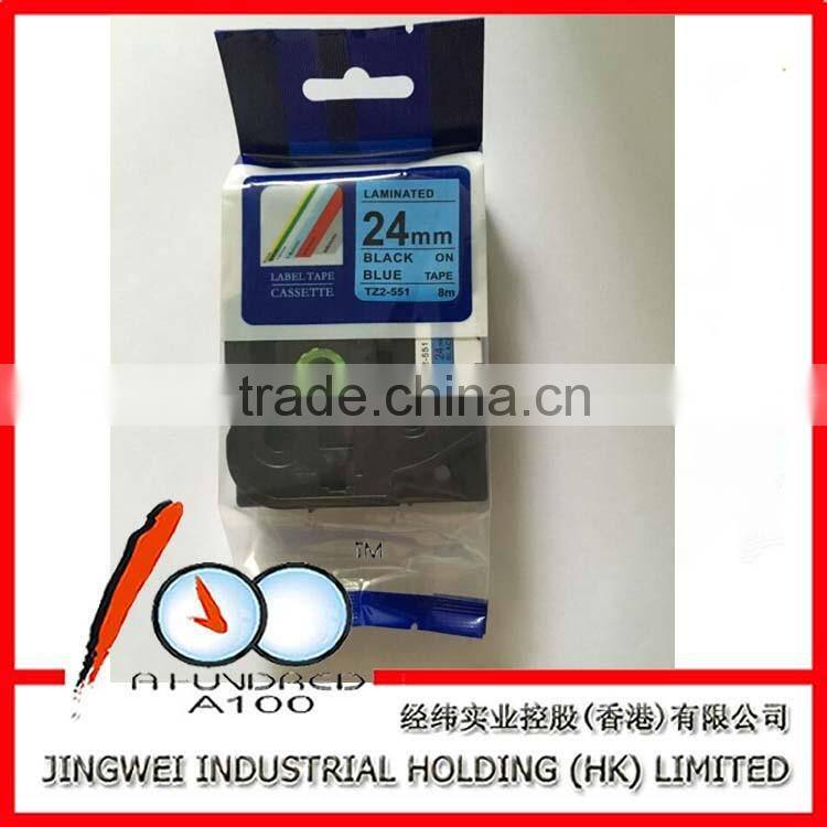 TZ-251 TZ-651 TZ-551 compatible P-TOUCH laminated TZ 24mm label tape