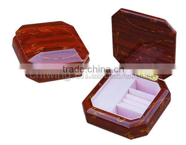 Hand cranked velvet lined finished wooden antique custom music box