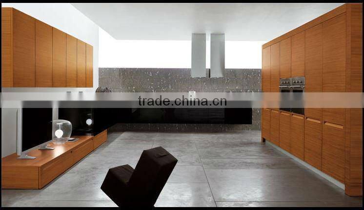 wood veneer wooden kitchen cabinets