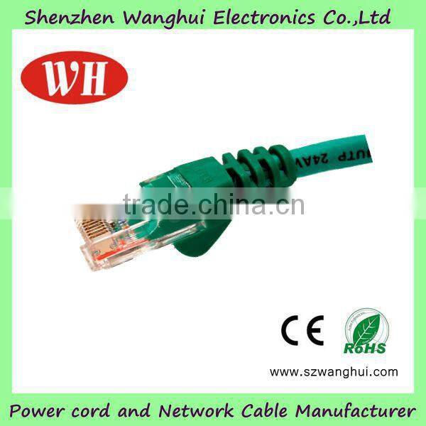 braided shield wire 24awg utp cat5e unshielded patch cord