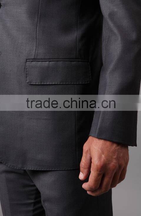 The Classic Wool and Cashmere Charcoal Grey Suit