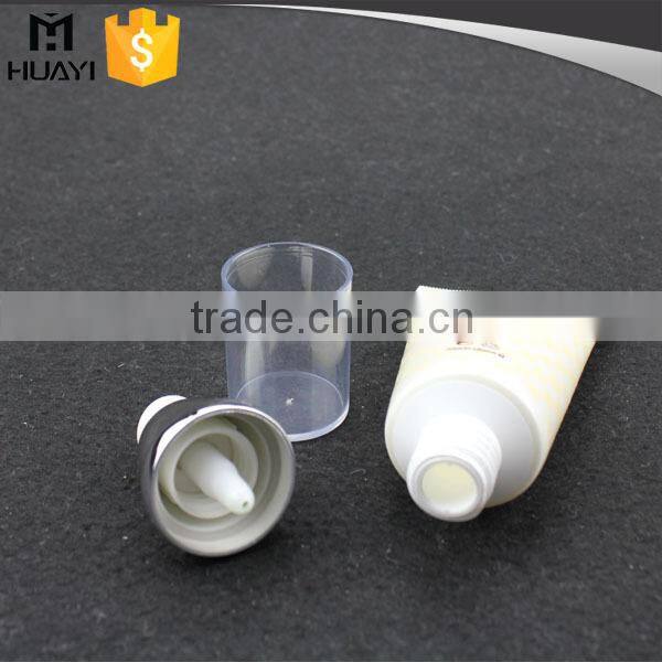 empty cream plastic tube for cosmetic with cap