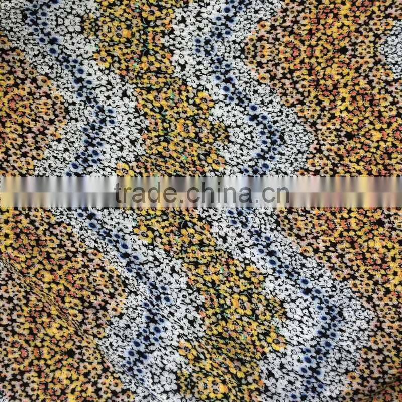 hot sale soft bespoke printed viscose crepe fabric for women's clothing