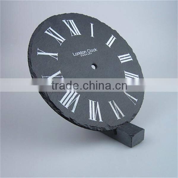 Creative slate hanging clock, slate wall clock