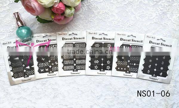 2015 new design nail stencil vinyl sticker factory price