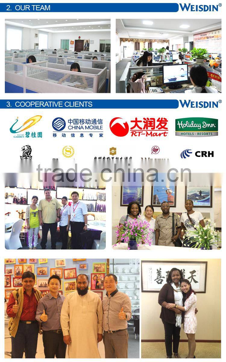 Weisdin Luxury Hotel Supplies Custom Logo Cotton Bath Towels Set