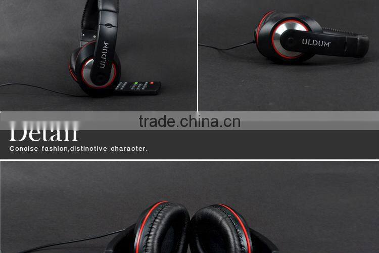 ULDUM 2013 New arrival hot selling Headphone with Mic Cool Stereo Headphone
