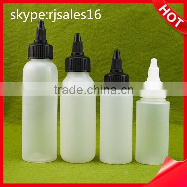Tattoo Ink PET Bottle With Twist Cap clear Plastic bottles 1oz 2oz 4oz for e liquid