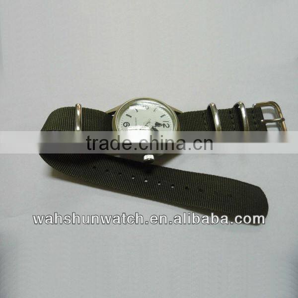 nylon watch strap quartz stainless steel watch water resistant fashion sport watch