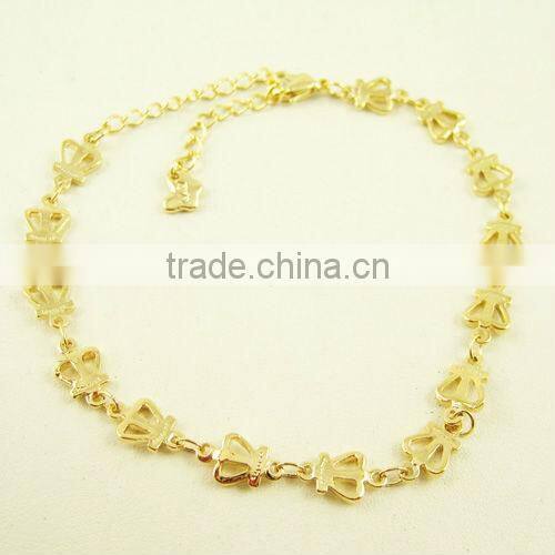 Costume thread stone bead woven bracelet