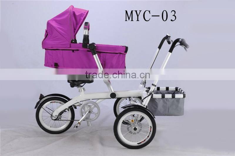 2016 hot baby products mother and baby stroller bike with big wheels