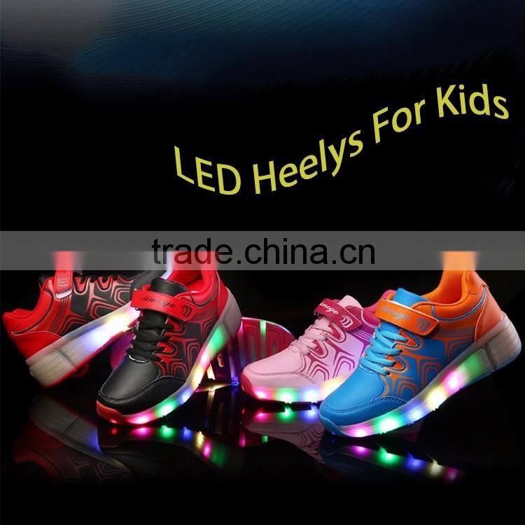 Factory wholesale OEM USB charge Children kids Led shoes sneakers Cool casual shoes for boys girls,led light kids shoes
