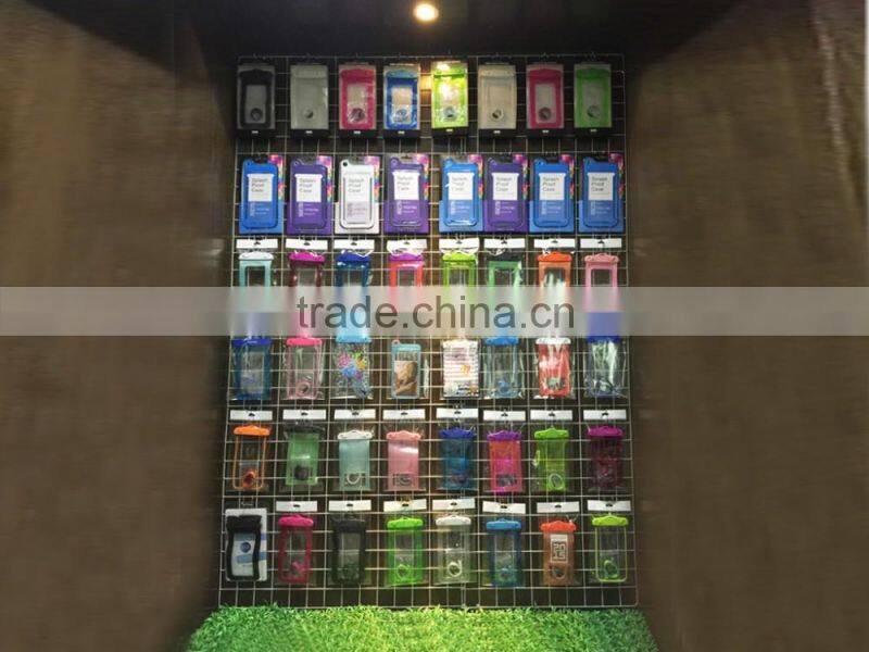 Top quality promotional gift reusable plastic dry mobile pouch