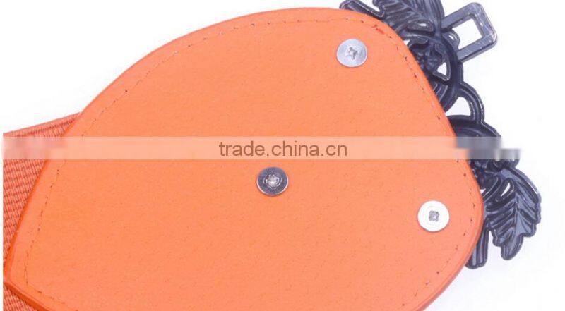 korea style fashion new ladies and women retro palace buckle elastic cloth wide waist belt