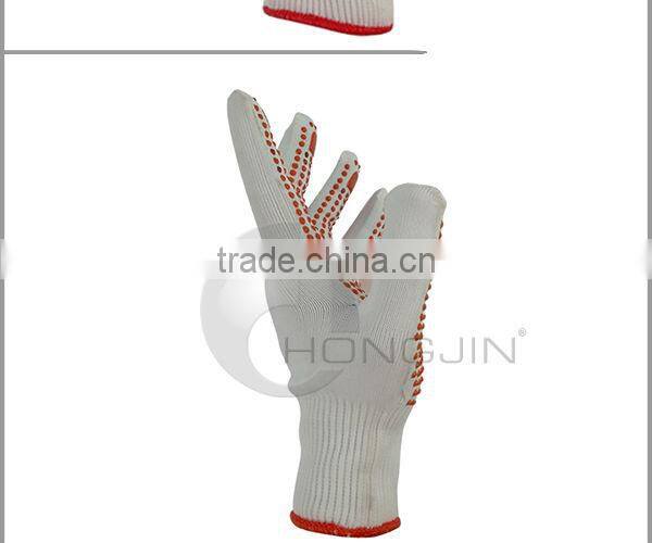 Lightweight 10 Gauge Dotted White Dry Handling Working Gloves