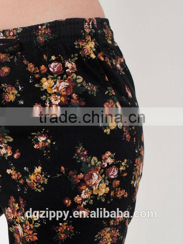 Slim Floral Print Cotton Pant and Comfortable lounge pants
