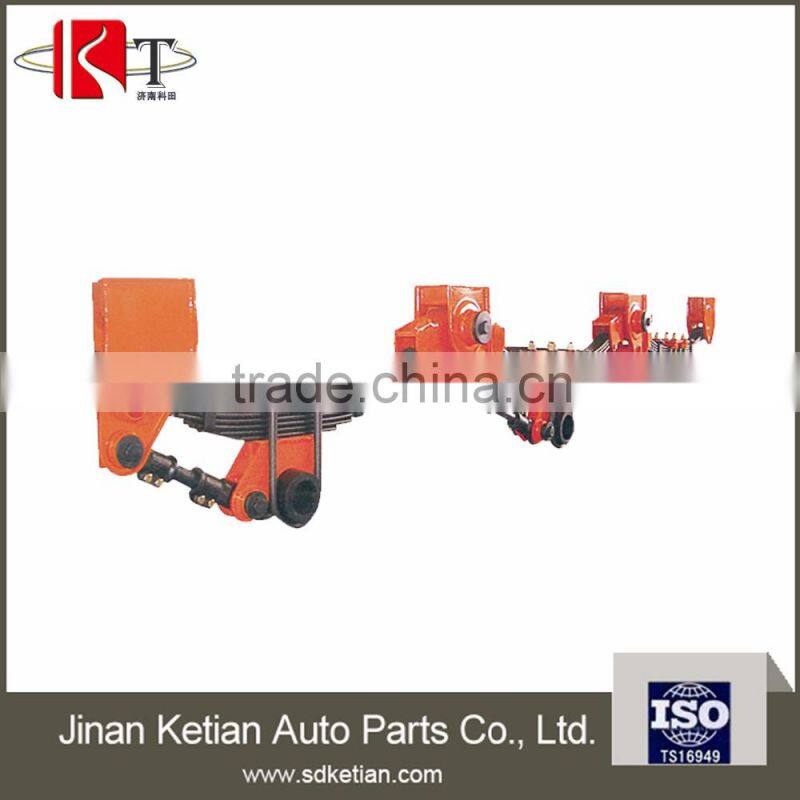 2 axles semi trailer lightweight suspension for 130 mm