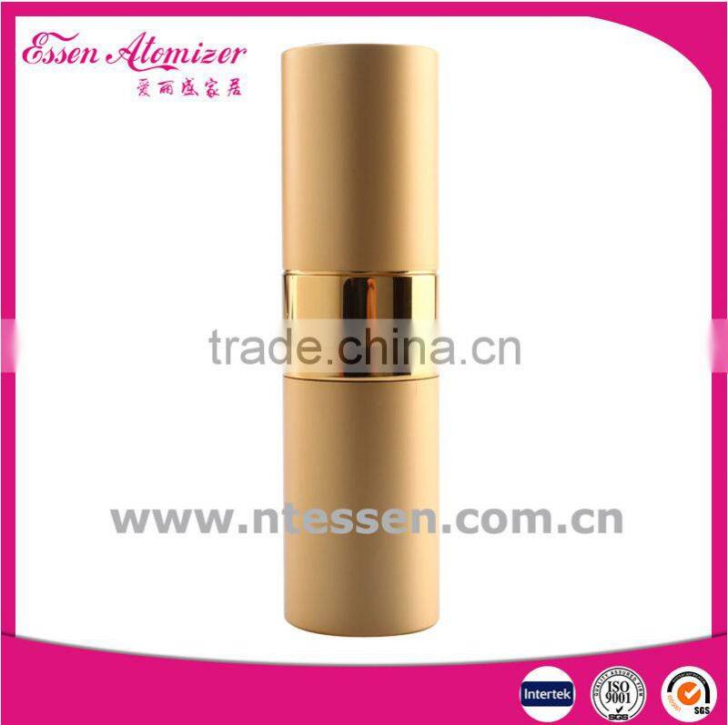 15ml Gold Aluminum Rotation Spray Perfume Bottle