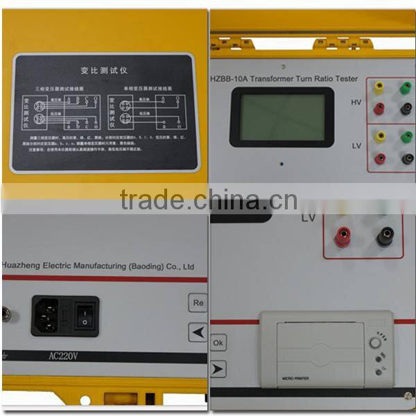 Transformer Ratio Test For "Z" Type Transformer Turns Ratio Tester